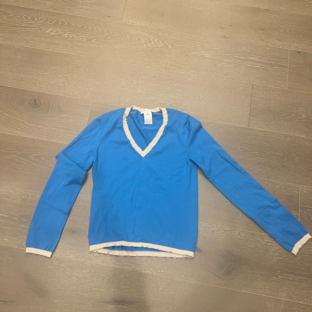 Beautiful blue. Fitted sweater